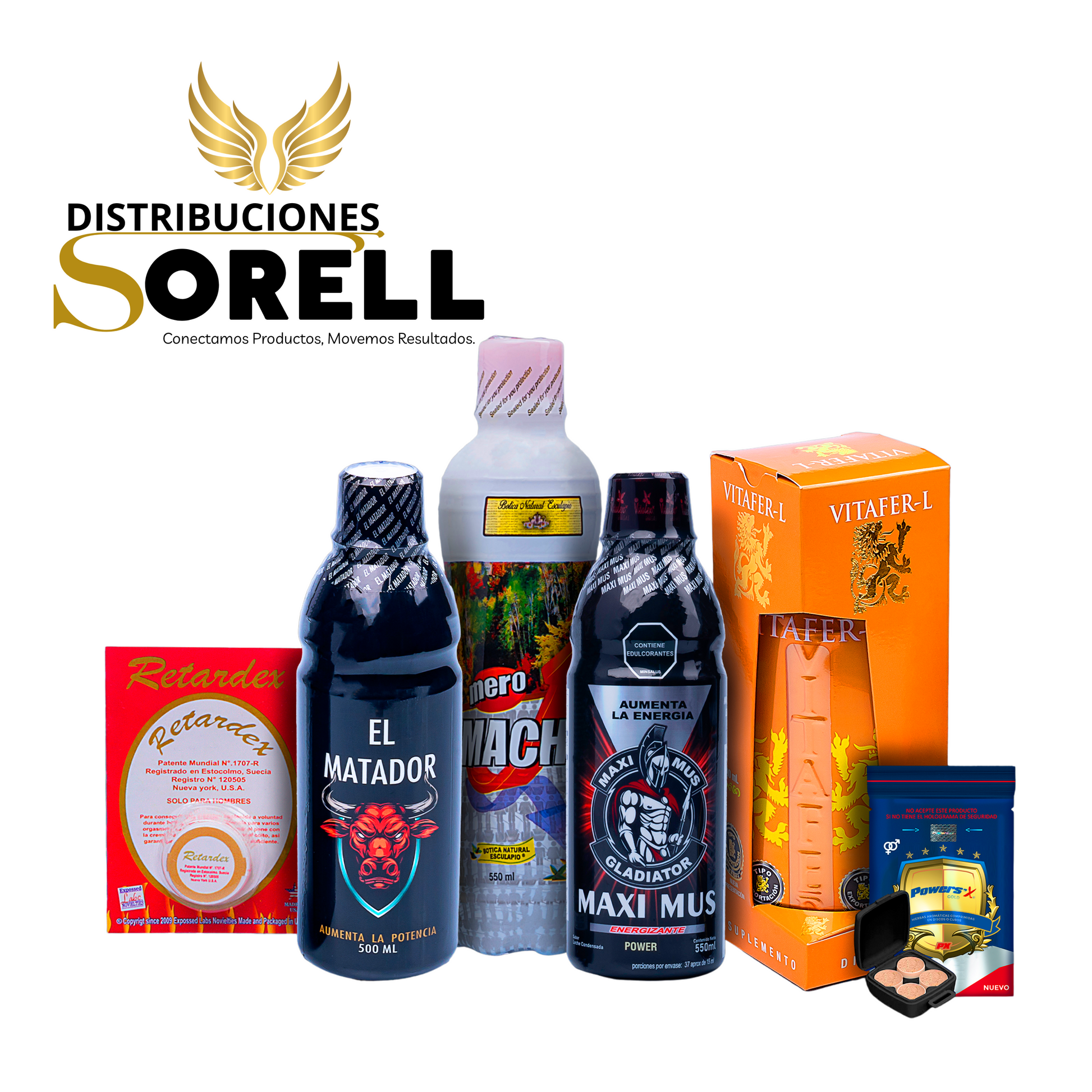 COMBO VITAFER+GLADIATHOR+MERO MACHO+MATADOR+OBSEQUIOS