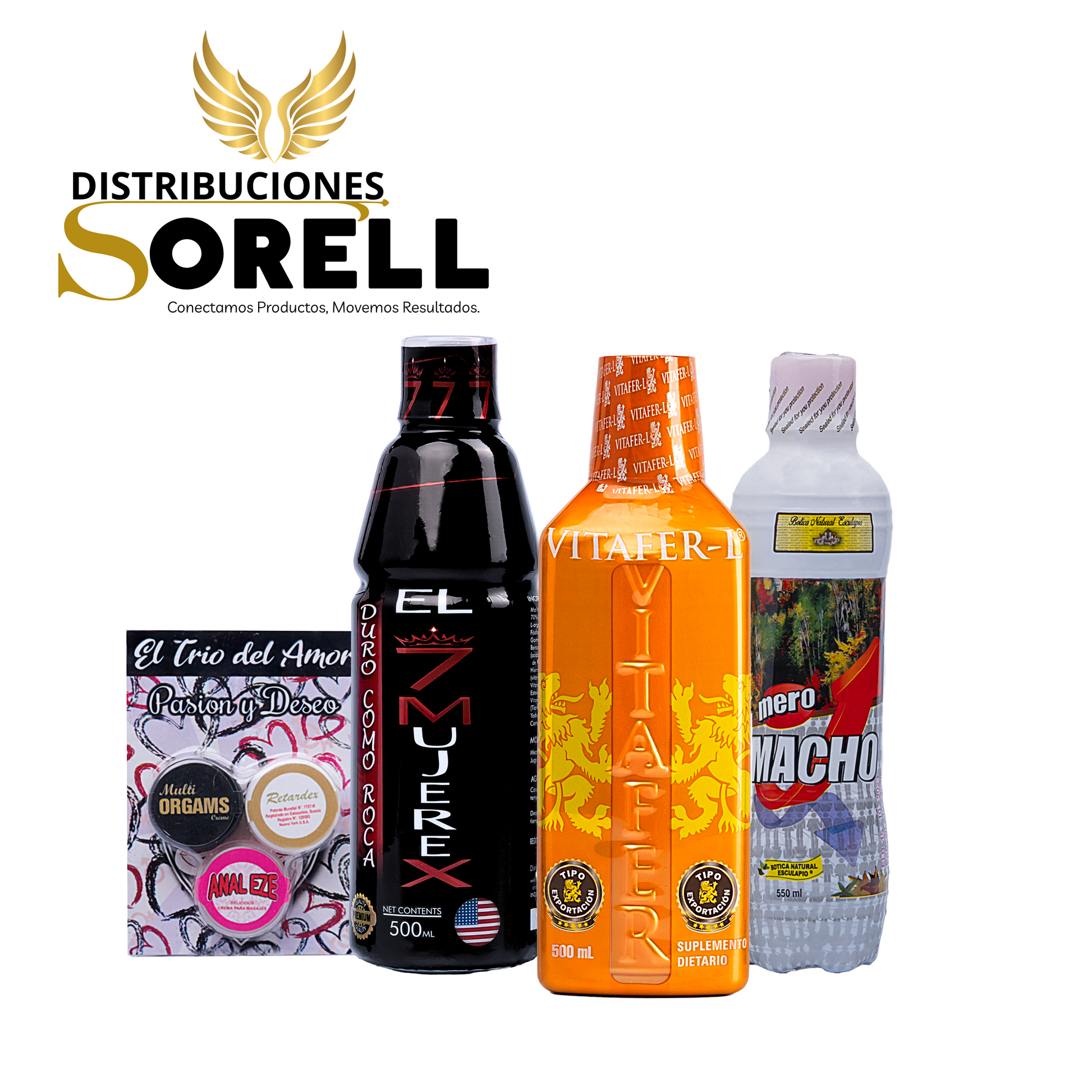 COMBO 7 MUJERES+VITAFER+MERO MACHO+TRIO DEL AMOR