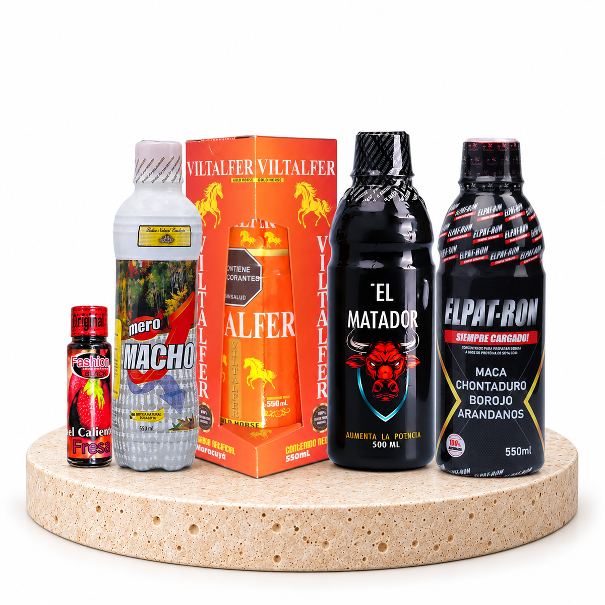 COMBO VITAFER+PATRON+MATADOR+MERO MACHO+OBSEQIO