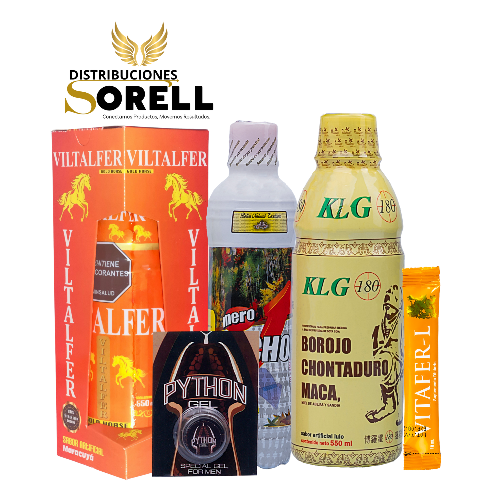 COMBO KLG+VITAFER+MERO MACHO+RETARDEX+POWER SEX