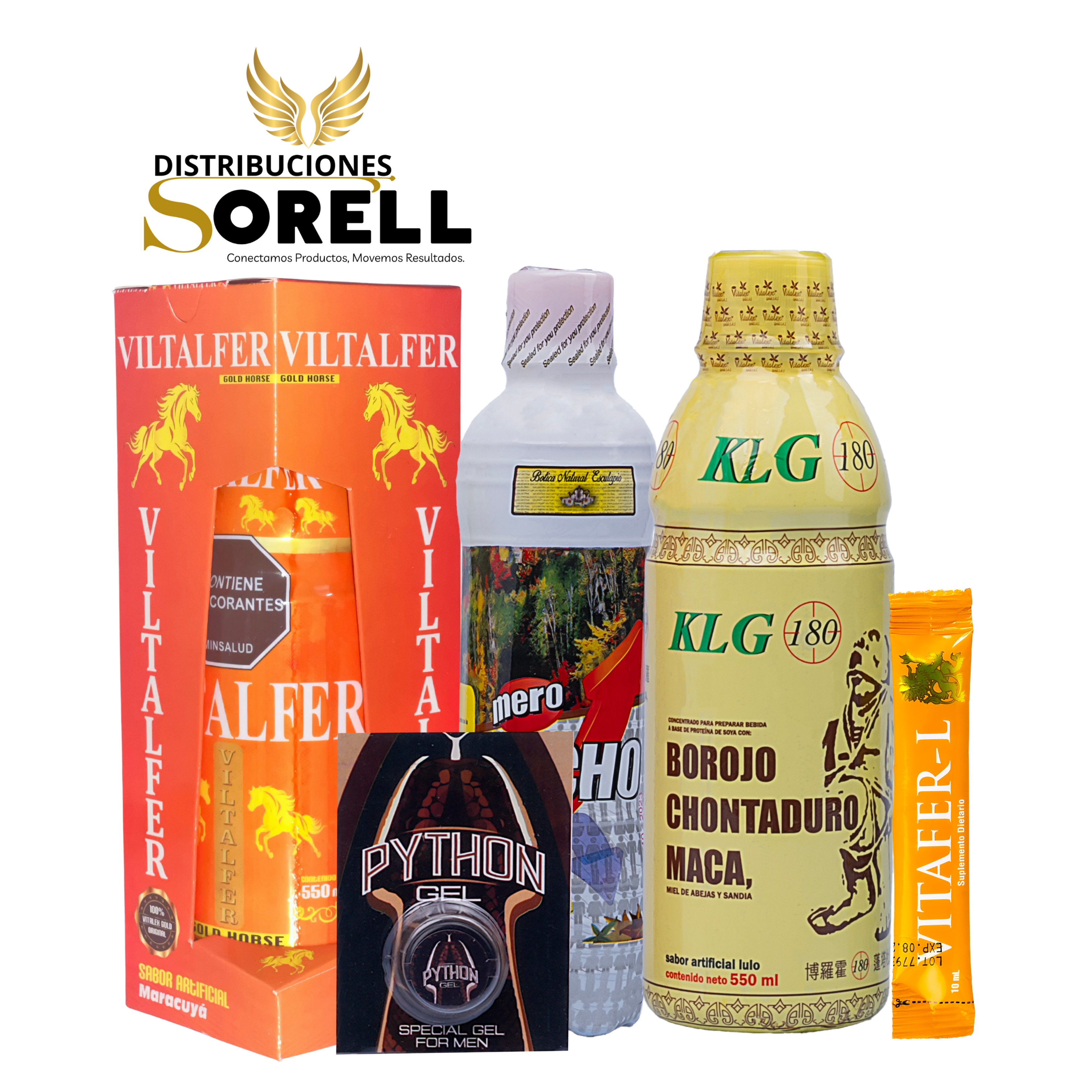 COMBO KLG+VITAFER+MERO MACHO+RETARDEX+POWER SEX